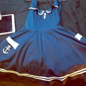 Hellbunny nautical sailor dress